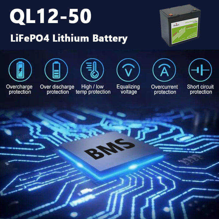 Lithium-Batterie Bms 12.8v 50ah errichtet der Energie in des Grad-A für Rv-Straßenlaterne